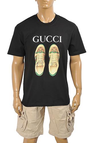GUCCI Men T-shirt With Front Shoes Print 317