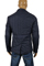 Mens Designer Clothes | ARMANI JEANS Men’s Button Up Jacket in Navy Blue #118 View 2
