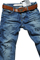 Mens Designer Clothes | EMPORIO ARMANI Men's Jeans With Belt #113 View 4
