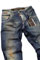 Mens Designer Clothes | EMPORIO ARMANI Mens Washed Jeans #91 View 1