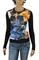 Womens Designer Clothes | JUST CAVALLI Ladies’ Long Sleeve Top #339 View 1