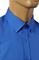 Mens Designer Clothes | DOLCE & GABBANA Men's Dress Shirt In Royal Blue #446 View 8