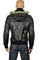 Mens Designer Clothes | DOLCE & GABBANA Men's Artificial Leather Hooded Jacket #353 View 4