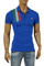 Mens Designer Clothes | DOLCE & GABBANA Men's Polo Shirt In Blue #444 View 1