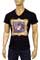 Mens Designer Clothes | DOLCE & GABBANA Men's V-Neck Short Sleeve Tee #86 View 1