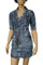 Womens Designer Clothes | GUCCI Blue Denim Dress #44 View 1