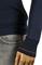 Mens Designer Clothes | GUCCI Men's V-Neck Long Sleeve Shirt In Navy Blue #327 View 6