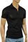 Mens Designer Clothes | GUCCI Men’s Cotton Polo Shirt In Black #296 View 1