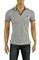 Mens Designer Clothes | GUCCI Men’s Cotton Polo Shirt In Gray #321 View 2
