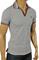 Mens Designer Clothes | GUCCI Men’s Cotton Polo Shirt In Gray #321 View 6