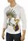Mens Designer Clothes | GUCCI Men's Cotton Sweatshirt With Kingsnake Print #358 View 2