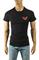 Mens Designer Clothes | GUCCI Men's T-Shirt Black #203 View 1