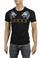 Mens Designer Clothes | GUCCI Cotton T-Shirt with Angry Wolfs Embroidery #218 View 1