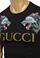 Mens Designer Clothes | GUCCI Cotton T-Shirt with Angry Wolfs Embroidery #218 View 6