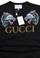 Mens Designer Clothes | GUCCI Cotton T-Shirt with Angry Wolfs Embroidery #218 View 8