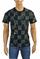 Mens Designer Clothes | GUCCI cotton T-shirt with GG print in navy blue #242 View 1