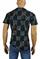 Mens Designer Clothes | GUCCI cotton T-shirt with GG print in navy blue #242 View 2