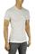 Mens Designer Clothes | PRADA Men's White Fitted T-Shirt #97 View 3