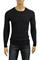 Mens Designer Clothes | VERSACE Men's Round Neck Sweater In Navy Blue #20 View 1