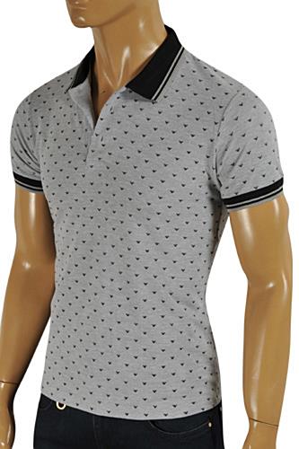 This ARMANI JEANS Men's Polo Shirt in gray color. Each piece of