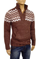 EMPORIO ARMANI Mens Polo Style Warm Sweater #115