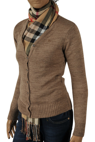 BURBERRY Ladies’ Button Front Cardigan/Sweater #135