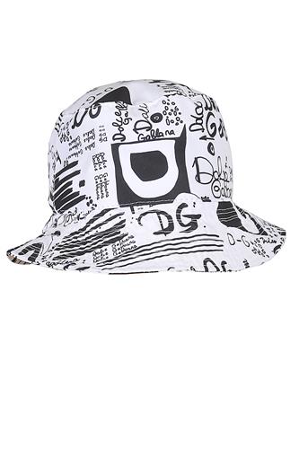 DOLCE&GABBANA printed-logo bucket hat 152