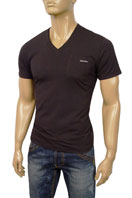 DOLCE & GABBANA Mens V-Neck Short Sleeve Tee #111