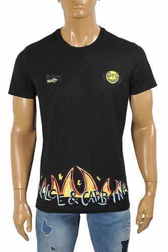 DOLCE & GABBANA men's t-shirt with front print 268