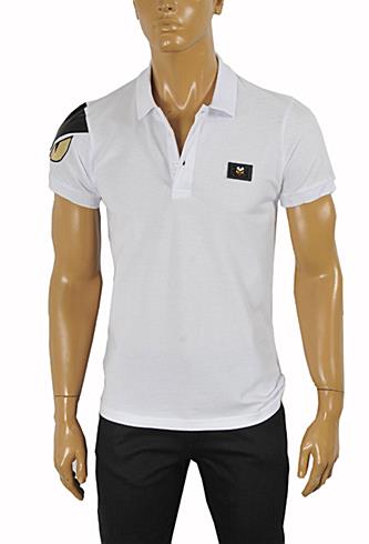 FENDI Men's Polo Shirt In White #22