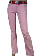 GUCCI Pink Ladies Straight Leg Jeans With Belt #12