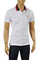 GUCCI Men’s Cotton Polo Shirt In White 316