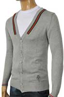 GUCCI Men's V-Neck Button Up Sweater #48