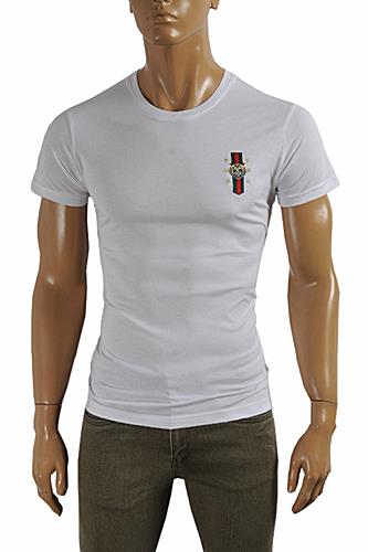 GUCCI cotton T-shirt with front embroidery #229