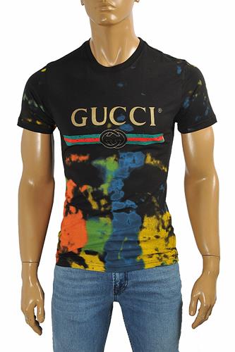 GUCCI cotton T-shirt with multicolor print #233