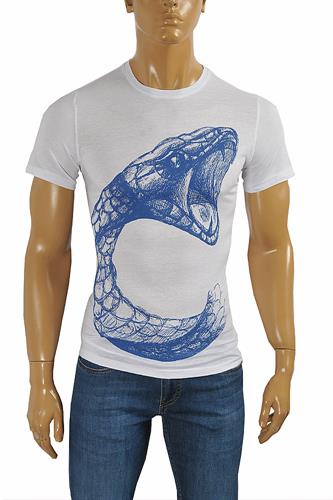 GUCCI Snake print cotton T-Shirt #239