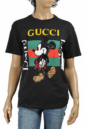 DF NEW STYLE, DISNEY x GUCCI men’s T-shirt with front vintage lo