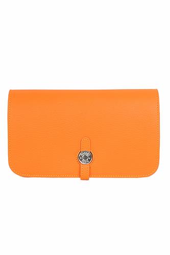 HERMES Leather Clutch 58