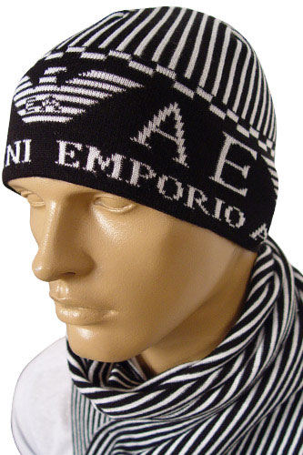 Mens Designer Clothes | EMPORIO ARMANI Mens Hat/Scarf Set #58