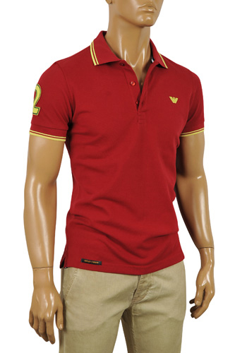Mens Designer Clothes | EMPORIO ARMANI Men’s Polo Shirt #219