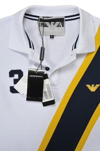 LOUIS VUITTON Logo Polo Shirts Tops #34 Stripe Cotton Yellow