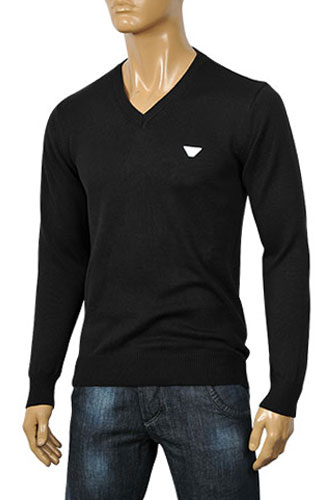 Mens Designer Clothes | EMPORIO ARMANI Men's Fitted Sweater #142