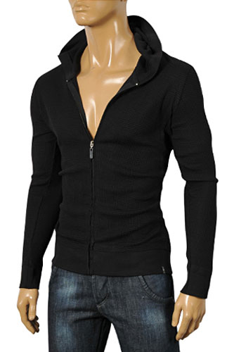 Mens Designer Clothes | EMPORIO ARMANI JEANS Men’s Zip Up Hooded Sweater #150