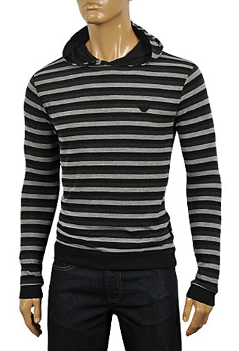 Mens Designer Clothes | EMPORIO ARMANI Men’s Hooded Sweater #164