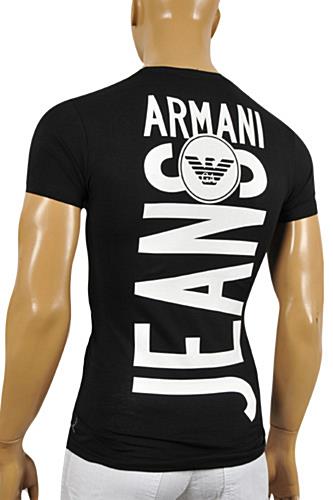 Mens Designer Clothes | ARMANI JEANS V-Neck Men's T-Shirt #118
