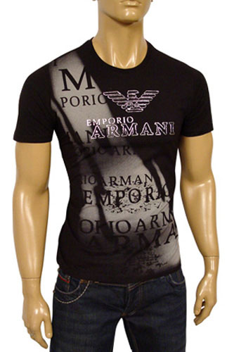 Mens Designer Clothes | EMPORIO ARMANI Round Neck Short Sleeve Tee #35