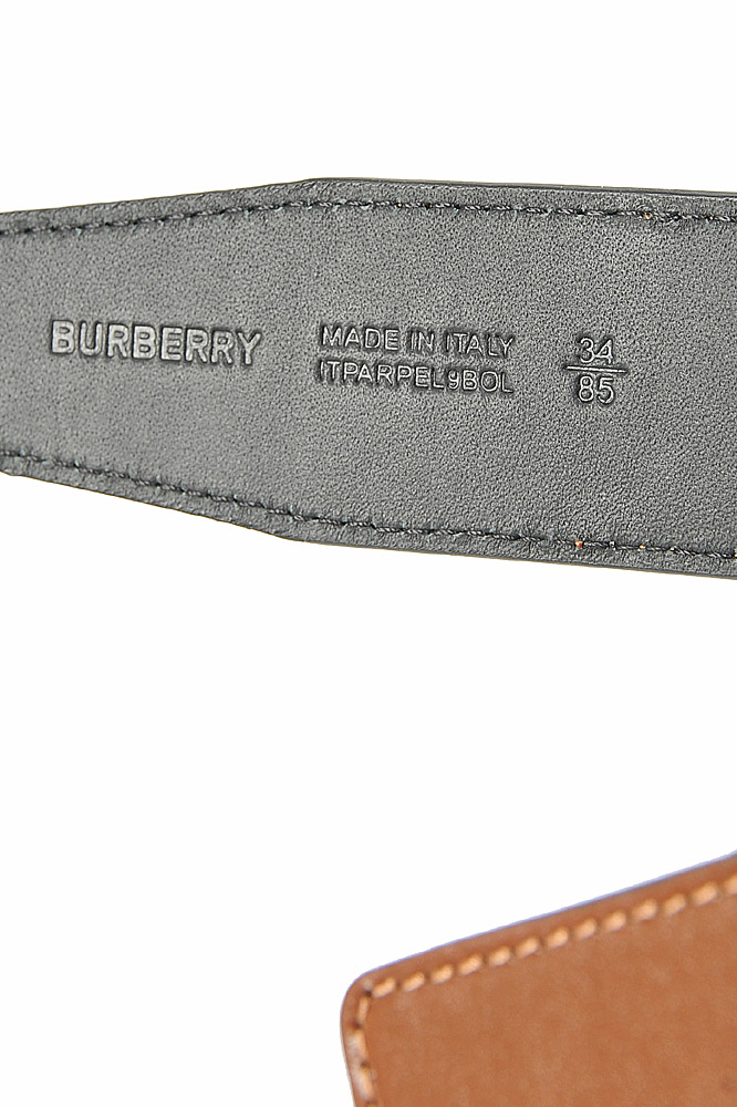 Mens Designer Clothes | BURBERRY men’s reversible leather belt, black ...