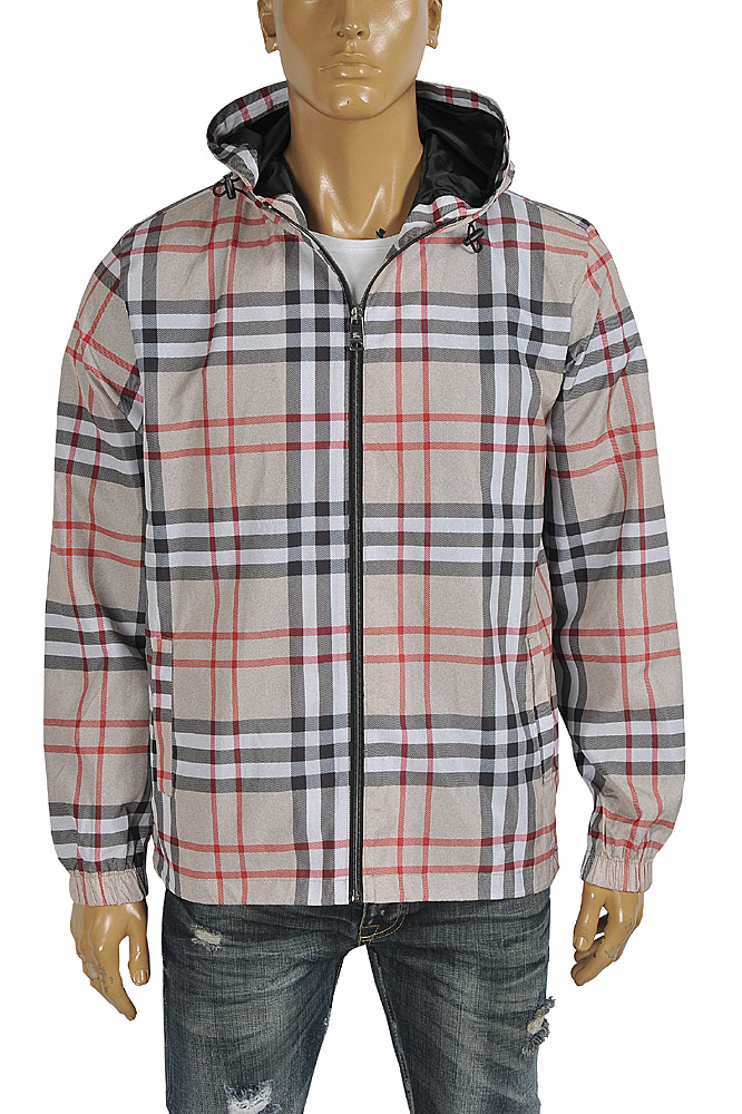 Mens Designer Clothes | BURBERRY Men's windbreaker hooded jacket 55