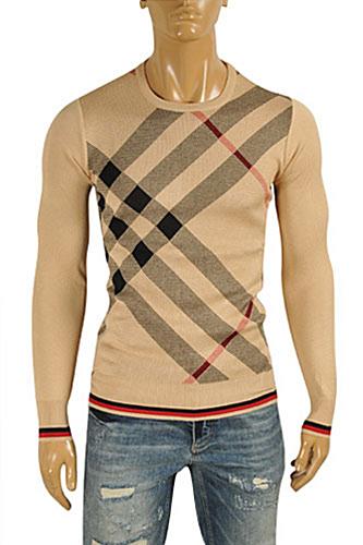 Mens Designer Clothes | BURBERRY Men's Round Neck Knitted Sweater #223