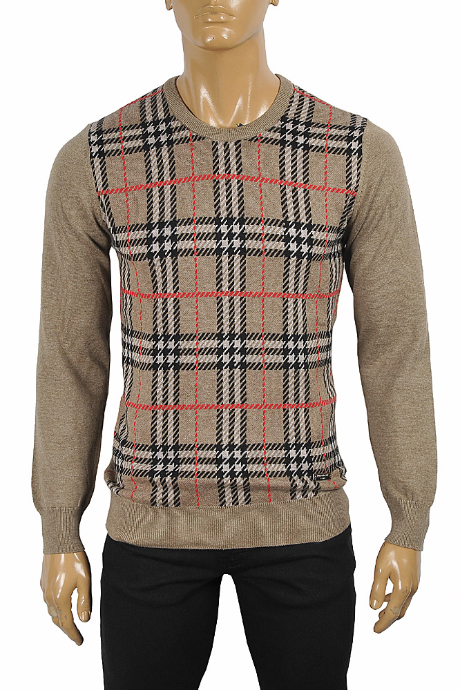 Mens Designer Clothes | BURBERRY Men's Round Neck Knitted Sweater 280